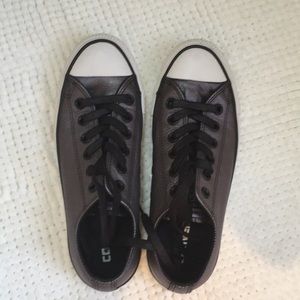 Women’s Leather Converse Shoes, size 7